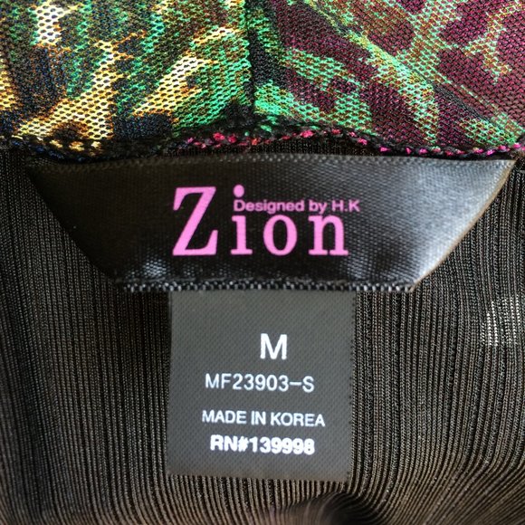 Zion long sleeve floral open front top Size M - Picture 10 of 15